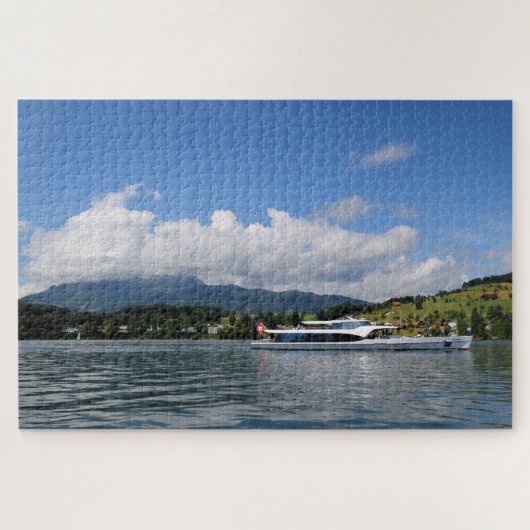 Segel Lake Lucerne Schweiz - 20x30 - 1014 Stk. Puzzle (Horizontal)
