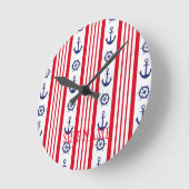 Segel Marine Stil Runde Wanduhr (Winkel)