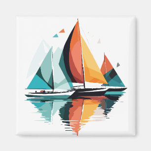 Segel Meer Ruhe Stille Ozean Outdoor Abenteuer Magnet