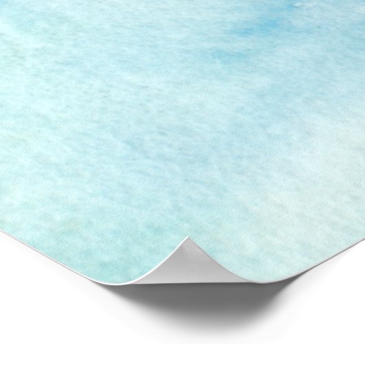 Segel-Mini-Babydusche Poster (Ecke)