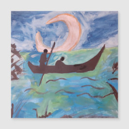 Segel mit mondlichter Magnetkarte