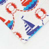 Segel-Muster Fleecedecke (Ecke)