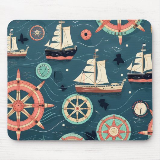 Segel-Muster Mousepad (Vorne)