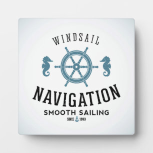 Segel Navigationsposter Fotoplatte