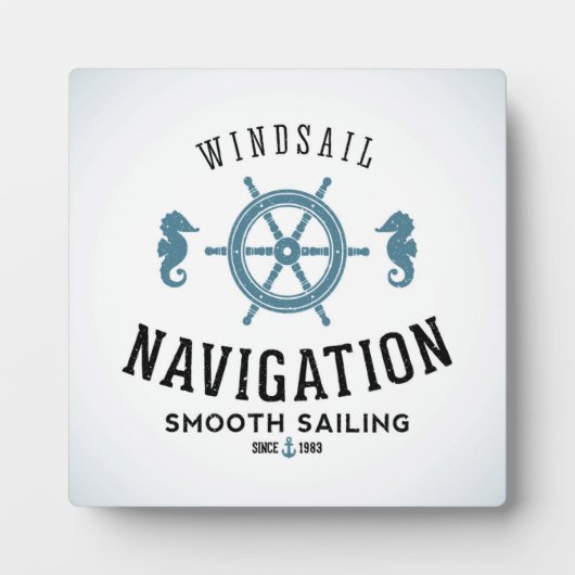 Segel Navigationsposter Fotoplatte (Vorderseite)