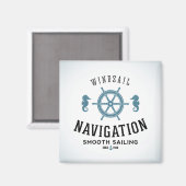 Segel Navigationsposter Magnet (Vorderseite/Rückseite)
