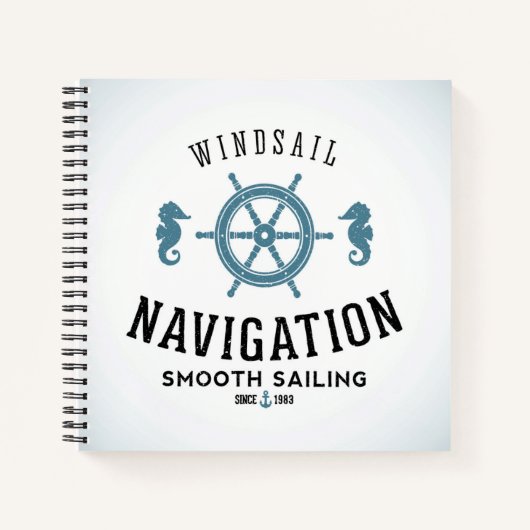 Segel Navigationsposter Notizblock (Vorderseite)