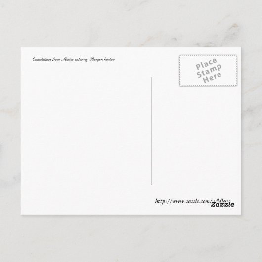 Segel-Parade Postkarte (Rückseite)