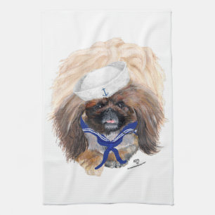 Segel-Pekingese Geschirrtuch