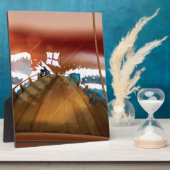 Segel-Schiff Ocean Storm Fotoplatte (Seite)