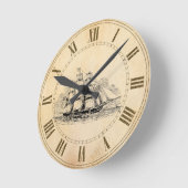 Segel-Schiff Runde Wanduhr (Winkel)