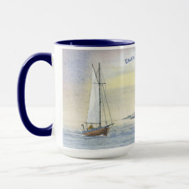 Segel Sea Ocean Boat Retirement Coffee Tasse