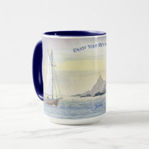 Segel Sea Ocean Boat Retirement Coffee Tasse