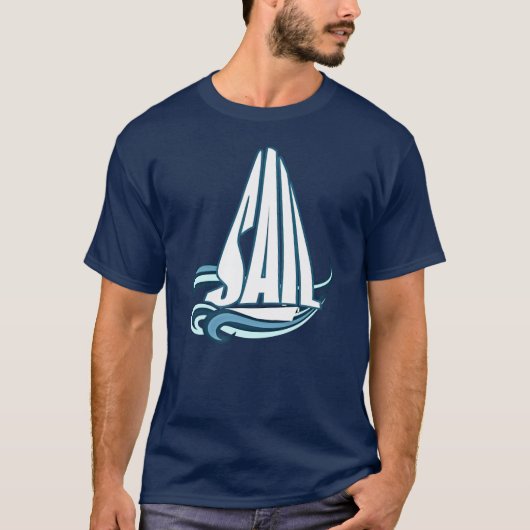 SEGEL Segeln-Bootfahrt T-Shirt (Vorderseite)