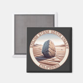 Segel Stone Death Valley Kalifornien Magnet (Vorderseite/Rückseite)