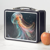 Segel/Strand/Quallen an der Küste Metall Brotdose (Beispiel)