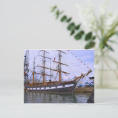 Segel-Trainingsschiff "Jeannie Johnston", großes S Postkarte (Stehend Vorderseite)