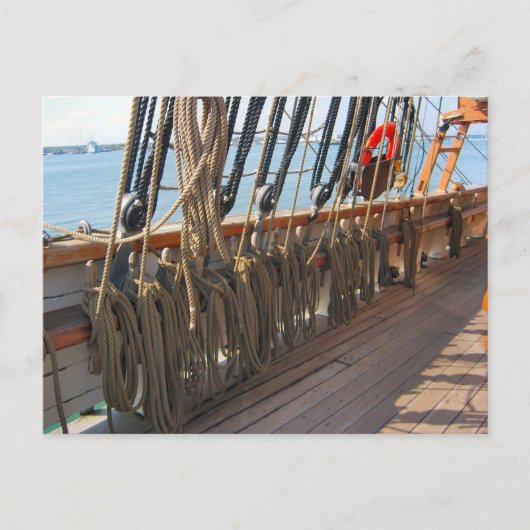 Segel-Trainingsschiff "Jeannie Johnston", großes S Postkarte (Vorderseite)