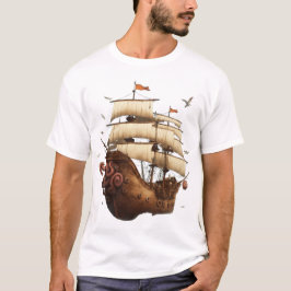 Segel- und Anchor-T - Shirt - Reise durch das Lebe