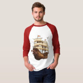 Segel- und Anchor-T - Shirt - Reise durch das Lebe (Vorne ganz)