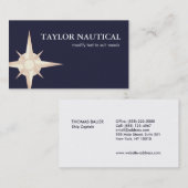 Segel- und Bootsschiff der Marine Visitenkarte (Vorne/Hinten)