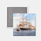 Segel und Dampf im Hafen Magnet (Vorderseite/Rückseite)