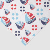Segel- und Ringbootmuster Seidenpapier (Ausschnitt)