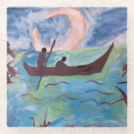 Segel von Moonlight Glass Untersetzer