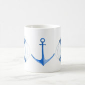 Segel weg Lebensring und Anker Lifesaver Kaffeetasse (Mittel)