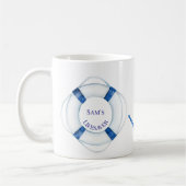 Segel weg Lebensring und Anker Lifesaver Kaffeetasse (Links)