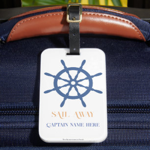 Segel weg Nautischer Strand Schiff Steuer Gepäckanhänger