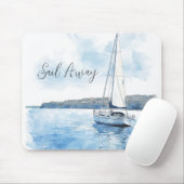 Segel weg Ozeanblick Mousepad (Mit Mouse)