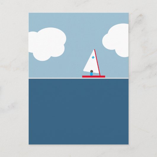 Segel Weg Postkarte (Vorderseite)