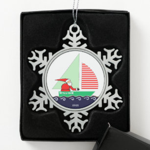 Segel-Weihnachts-Sammelobjekt Schneeflocken Zinn-Ornament