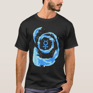 Segelanime Wasser Tsunami Merkur Stern Symbol H2O T-Shirt