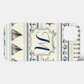 Segelanker Nautical Monogram IPad Air Hüllen (Rückseite (Horizontal))