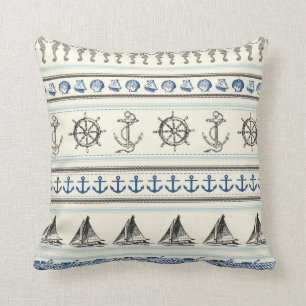 Segelanker Nautilik Seil Wurf Couch Kissen