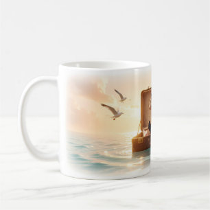 Segelanzug Koffer Ozean Fernglas Tasse