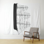 Segelband Wandteppich (Beispiel (Horizontal))