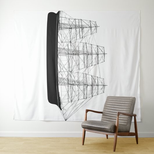 Segelband Wandteppich (Beispiel (Horizontal))