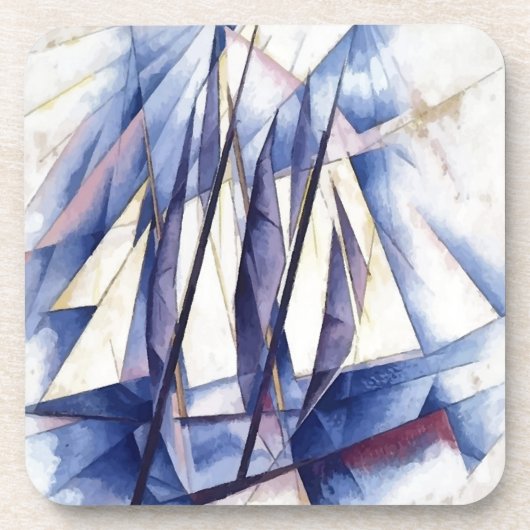 Segelbewegungen Getränkeuntersetzer (Vorderseite)