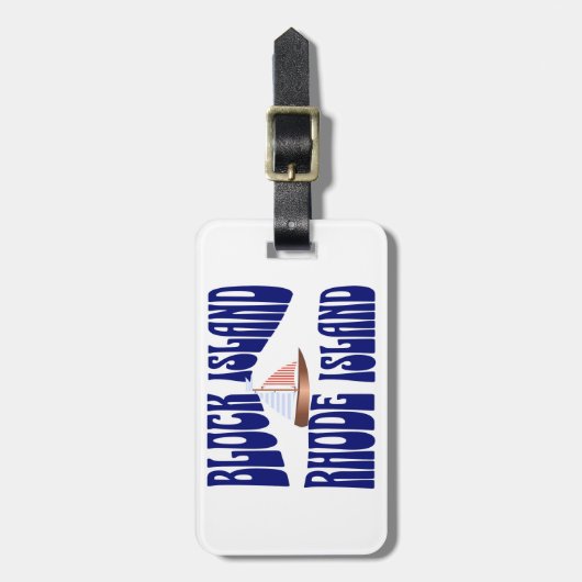 Segelblockinsel Gepäckanhänger (Vorderseite vertikal)