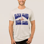 Segelblockinsel Tri-Blend Shirt (Vorderseite)