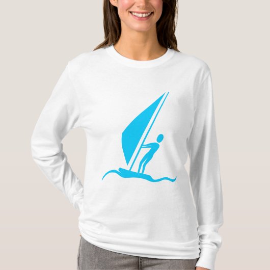 Segelboarding - Sky Blue T-Shirt (Vorderseite)