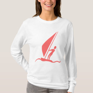 Segelboarding - Tropenrosa T-Shirt