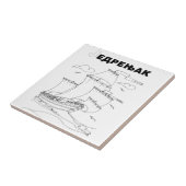 Segelboot 1 fliese (Seite)