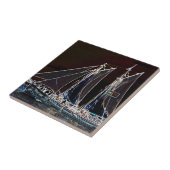 Segelboot - Abstraktes Foto Fliese (Seite)