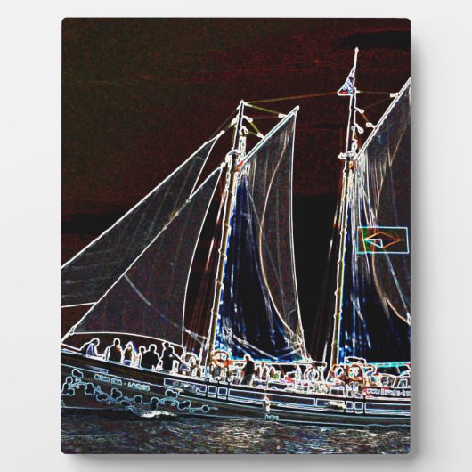 Segelboot - Abstraktes Foto Fotoplatte (Vorderseite)