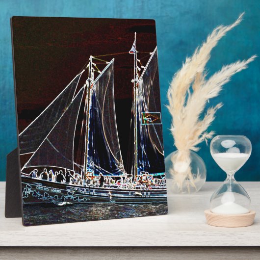 Segelboot - Abstraktes Foto Fotoplatte (Seite)