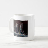 Segelboot - Abstraktes Foto Kaffeetasse (Vorderseite Links)